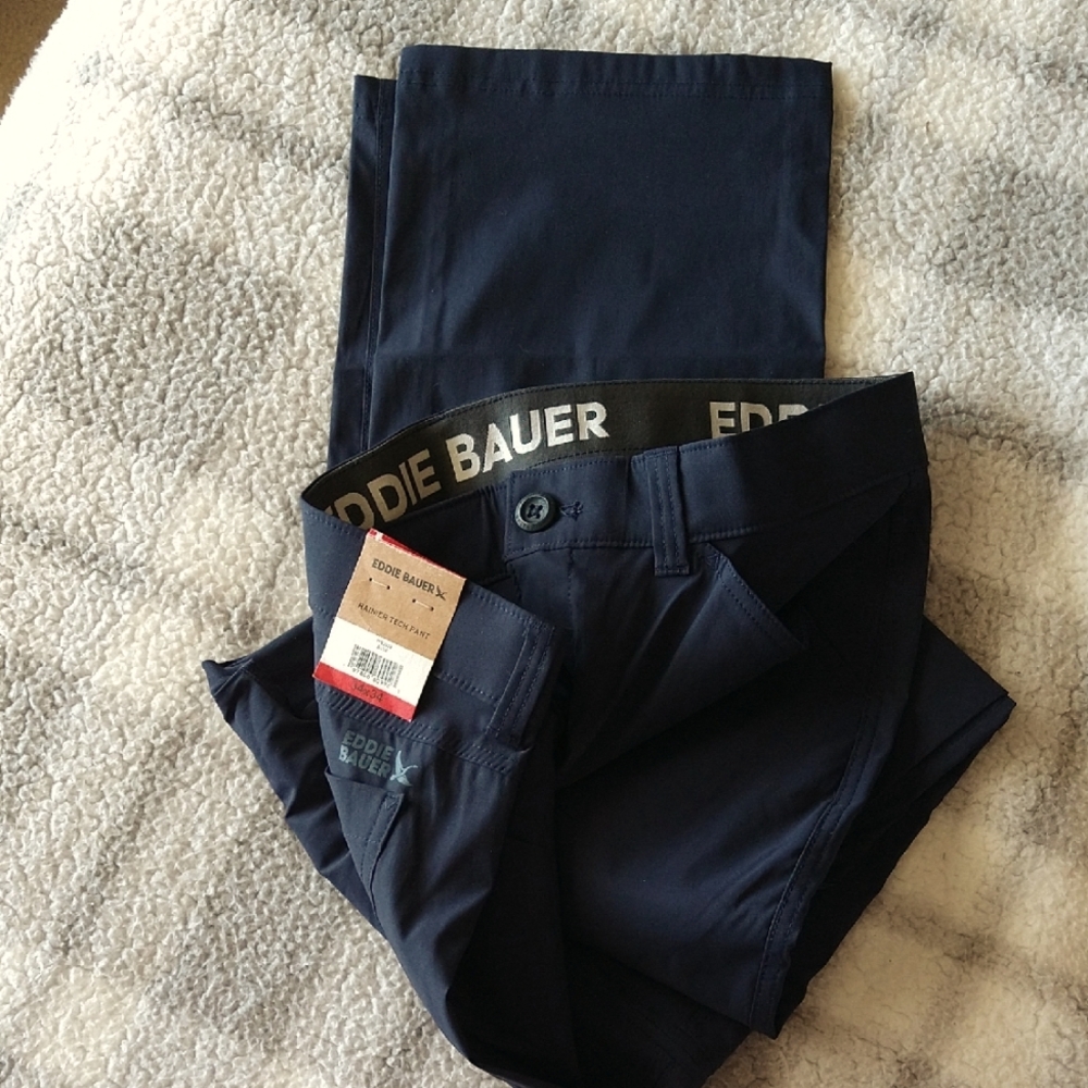 Eddie Bauer Dark Blue Rainier Tech Pants